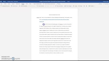 Sample Peer Review Comments in Word Document
