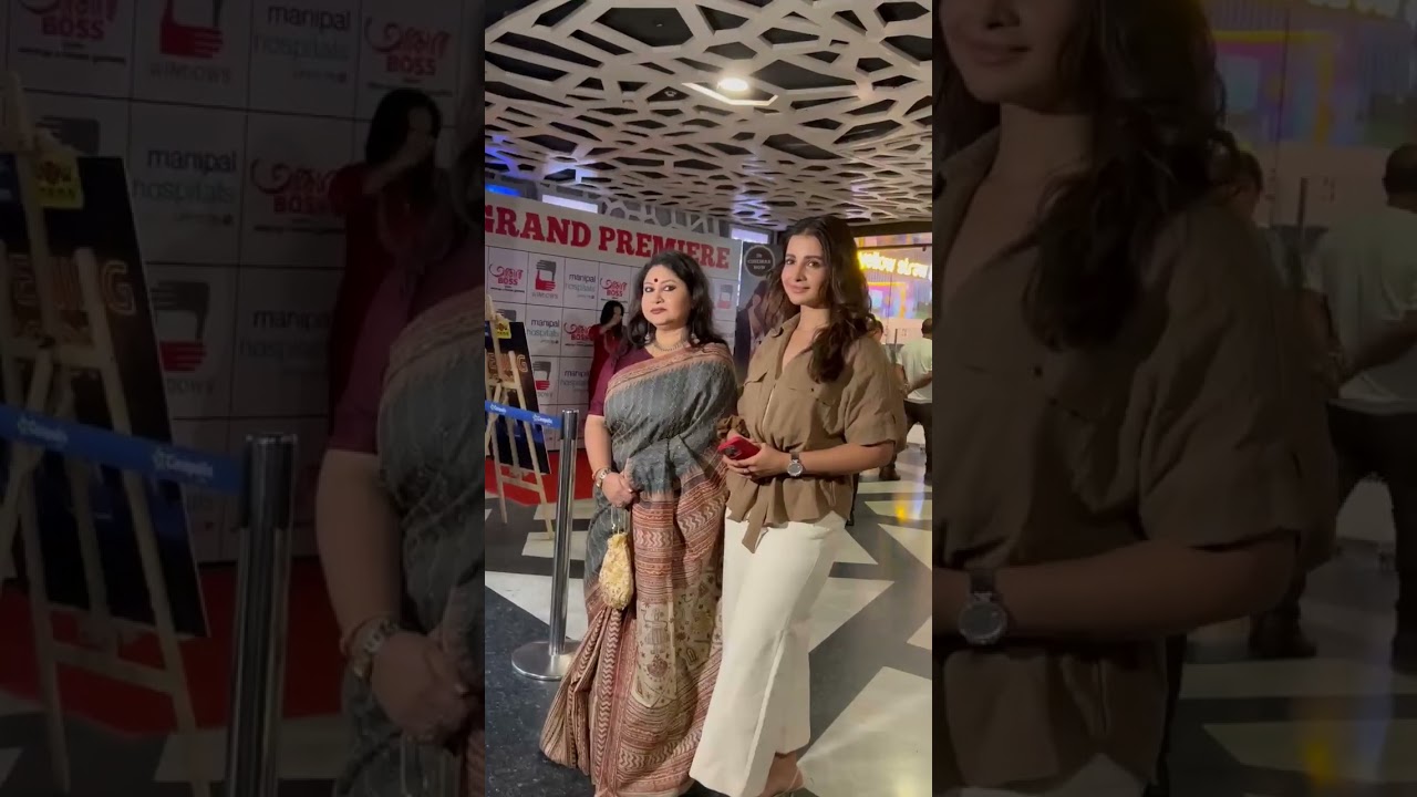 Angana Roy with her mom 