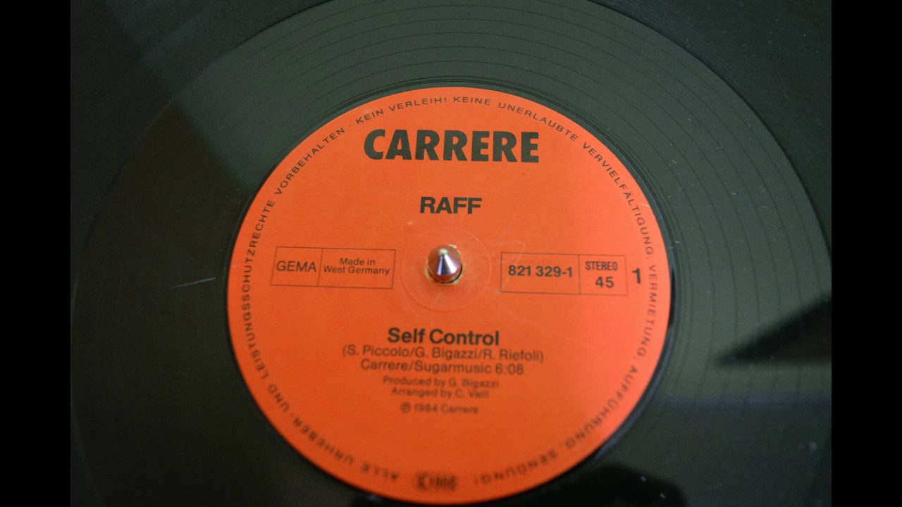 Raff ‎–Self Control (Special Maxi Version) - YouTube