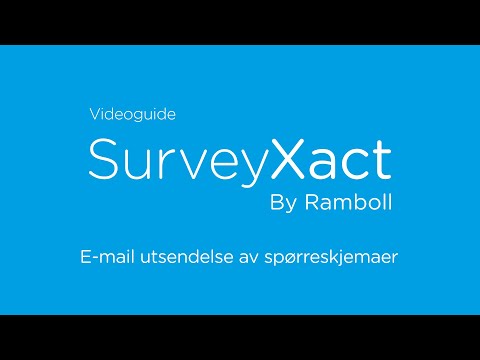 8. E mail utsendelse av spørreskjemaer (Norge)