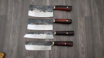 những mẫu dao chuyên thái rèn từ thép vòng bi độ cứng cao cực kỳ sắc bén.zalo,0962393406