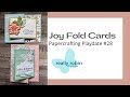 Joyful Joy Fold Cards 2 Ways - Papercrafting Playdate #28