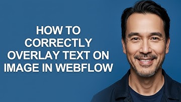 How To Correctly Overlay Text On Image In Webflow - KevinHowTo