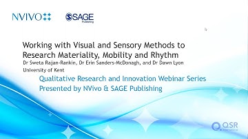 Webinar: Working with visual and sensory methods to research materiality, mobility and rhythm