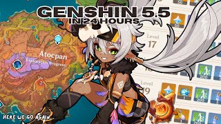 Can I 100% Natlan in 24 Hours? (Genshin 5.5)