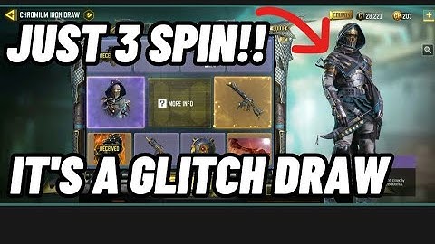 Just 3 Spin get CHRDMIUM IRON DRAW  Foxtrot -Nomad new legendary ICR-1 SABRE BLADE #chrdmiumirondraw