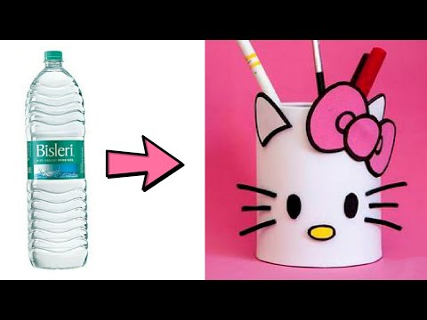 DIY Easy Teacher's Day Gift Idea / How To Make Pen Stand From Plastic Bottle / Best Out Of Waste/DIY