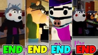 Piggy: Book 2 - ALL 4 ENDINGS + THE SAFE PLACE CHAPTER 4 ENDING! [ALL CUTSCENES] - ROBLOX