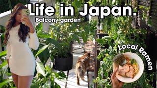 Life in Japan Vegetable balcony garden, Tokyo Cafes, Baking, body butter mixture, slow life