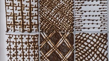 Latest mehndi checks design step by step for beginners | types of grid netting patterns