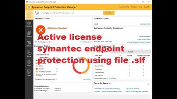 How to active license symantec endpoint protection