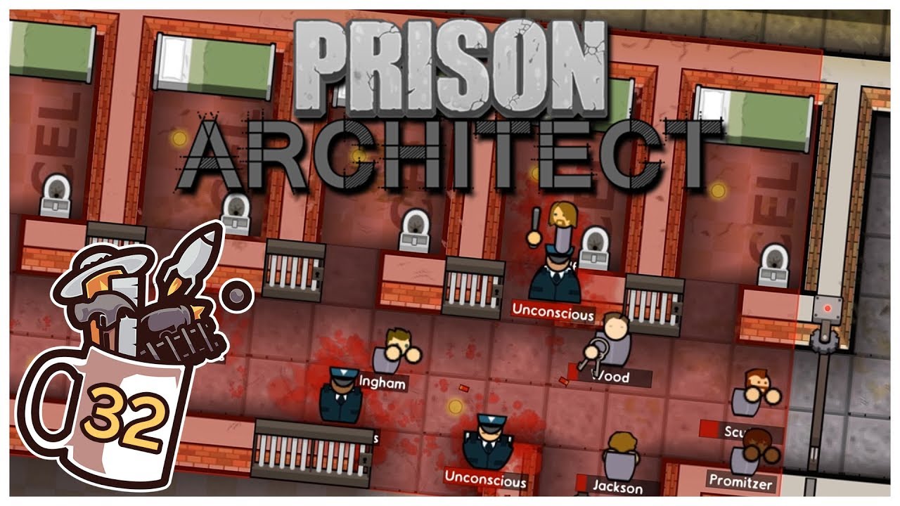 Prison Architect - #32 - Low Risk Riot?!? - Let's Play / Gameplay - YouTube