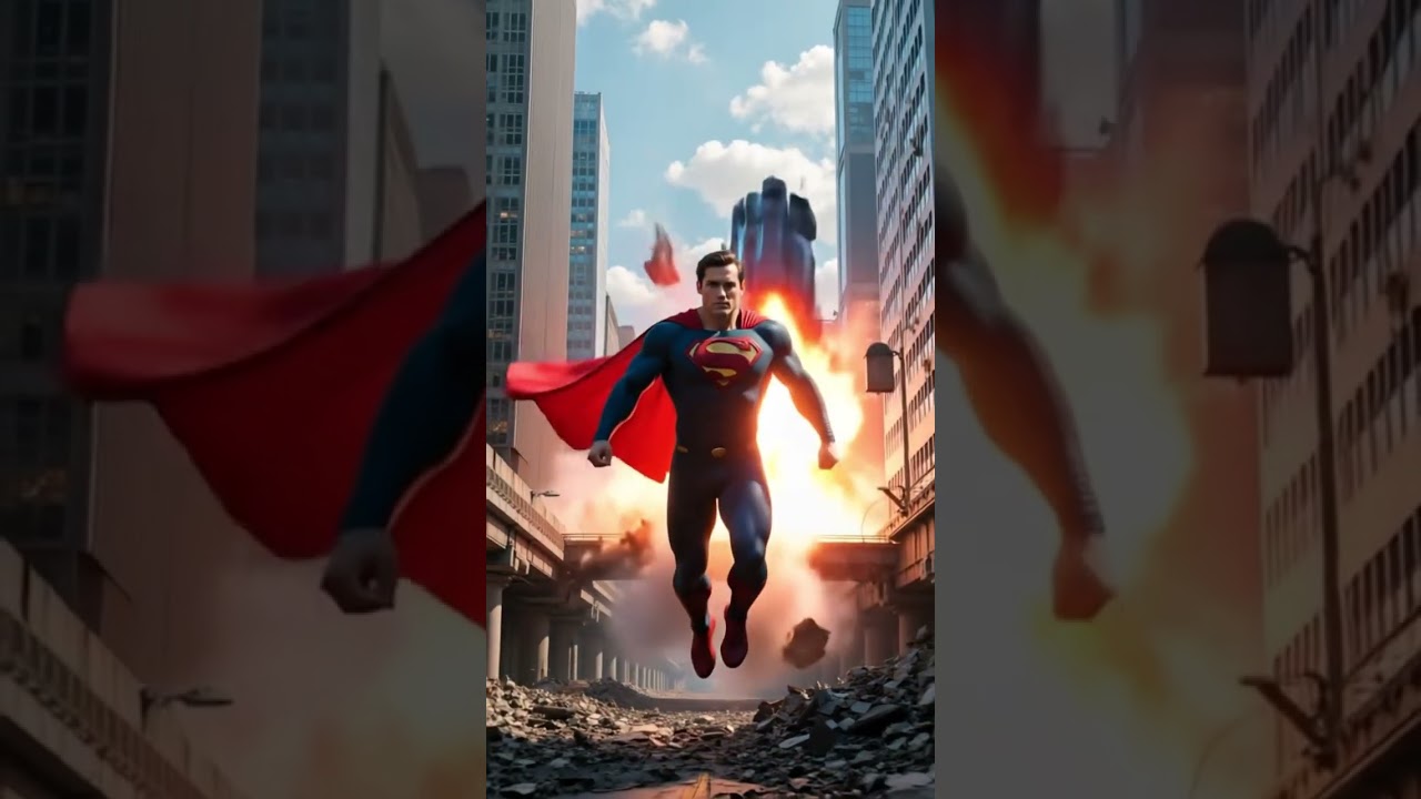 Robots attack the world and Superman saves the world….  