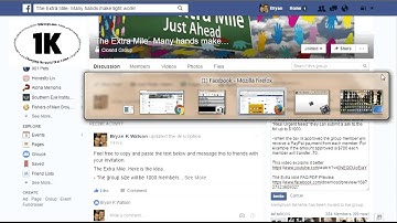 Inviting New Members In to your Group and clicking the Join button