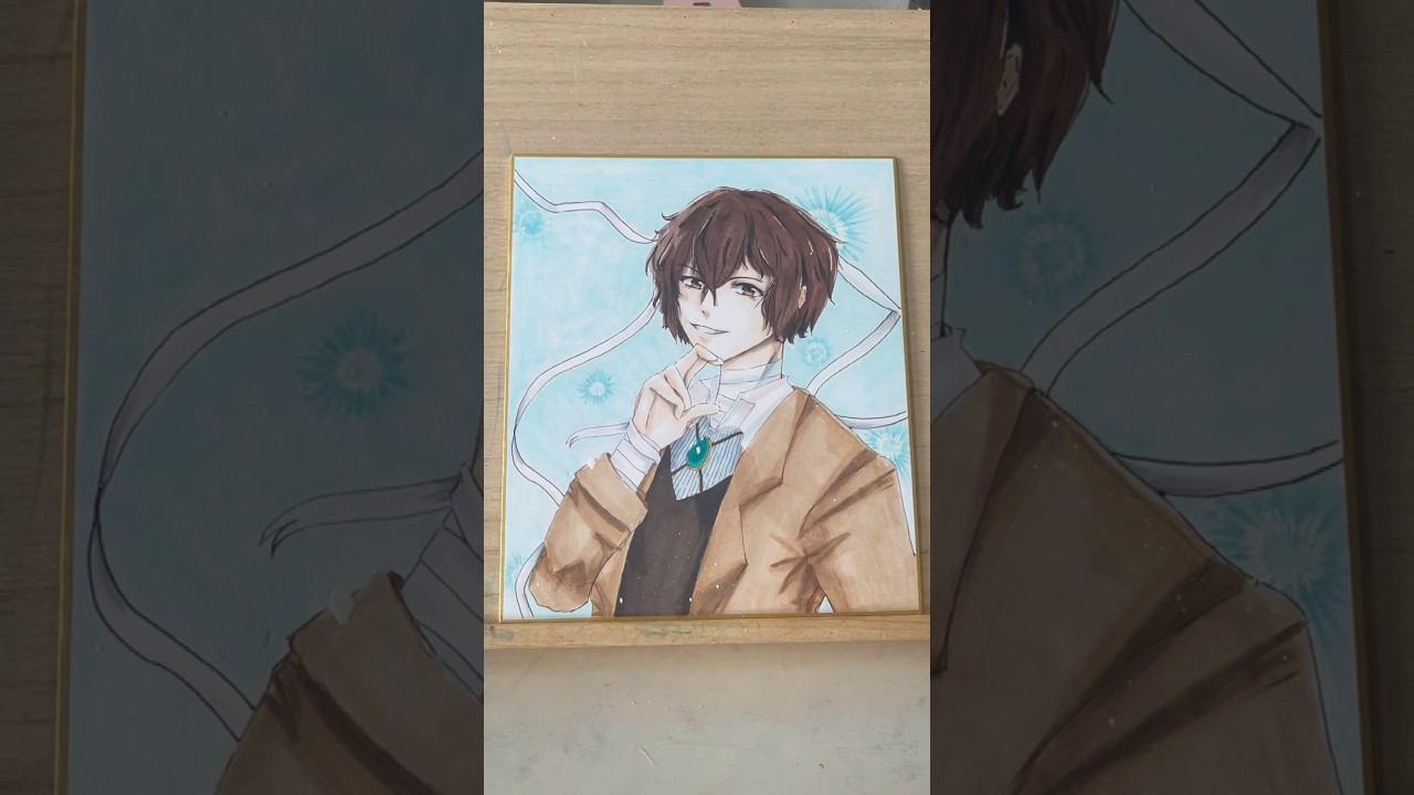 Coloring Dazai ✨ #bungoustraydogs #markers #bsd #dazai #art #artprocess