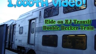 MY 1,000TH VIDEO! Ride on NJ Transit Double Decker train from Paterson to Suffern