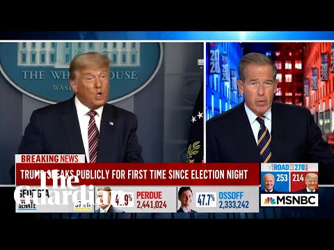 MSNBC cuts away from Trump's address after he again falsely declares election victory
