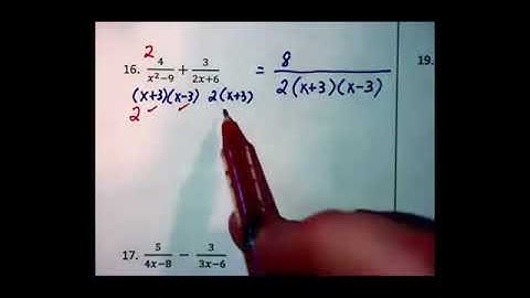 7.34d - Adding & Subtracting Algebraic Fractions - Part 4