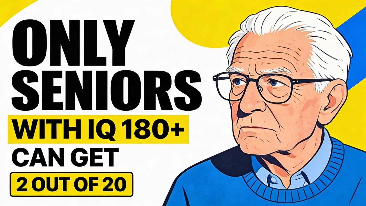 ONLY SENIORS WITH IQ 180+ CAN GET 6 OUT OF 35 | Memory Power Test | GENERAL KNOWLEDGE