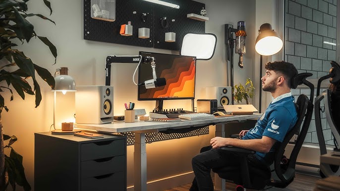 Office Tour: Home Office Desk Setup - VIV & TIM