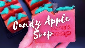 Candy Apple Soap a cold process soap video