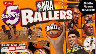 5 Surprise MINI BRANDS NBA Ballers Zuru Mystery Capsule Mini Figures