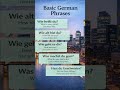 German for Beginners | Top Daily Phrases You Must Know. #germanforbeginners #learngermandaily