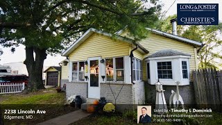 Sale: 3 Beds - 1 Bath - 1057 sq ft - Edgemere - MD [$152,500] MLS #: 1009706172