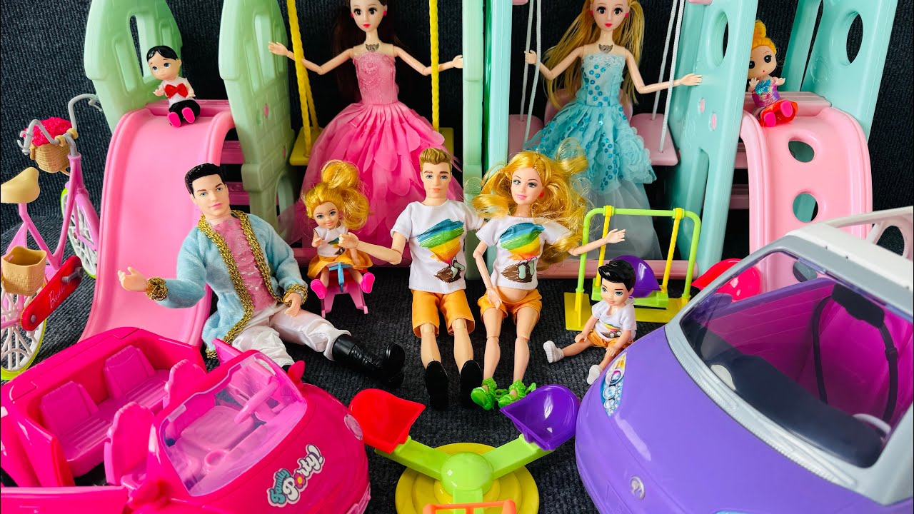 13 Mins Satisfying With Unboxing Cute Barbie Family Play Set |Doll Toys Review |ASMR