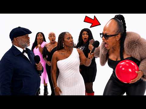 Big Forehead Braid Woman HEATED After Elder ROASTED Her On Balloon Dating Show