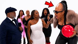 Big Forehead Braid Woman HEATED After Elder ROASTED Her On Balloon Dating Show