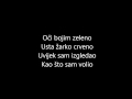 Psihomodo pop  ja volim samo sebe tekst lyrics on screen