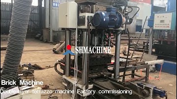 Double layer terrazzo machine