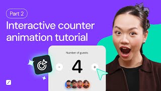 Animation tutorial: Adding interactivity into a counting number animation (Part 2)