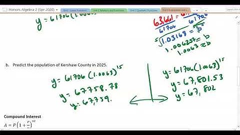 Algebra 2: 6.2: Solving Exponential Equations & Inequalities