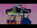STANCE PUNKS ; No boy, no cry『ノーボーイ・ノークライ』- sub. al espa&ntilde;ol // lyrics || Naruto Op. 6