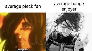 Average Pieck Fan VS Average Hange Enjoyer