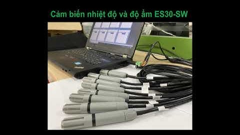 Kết nối 8 cảm biến nhiệt độ độ ẩm ES30-SW thông qua RS485 (Modbus)