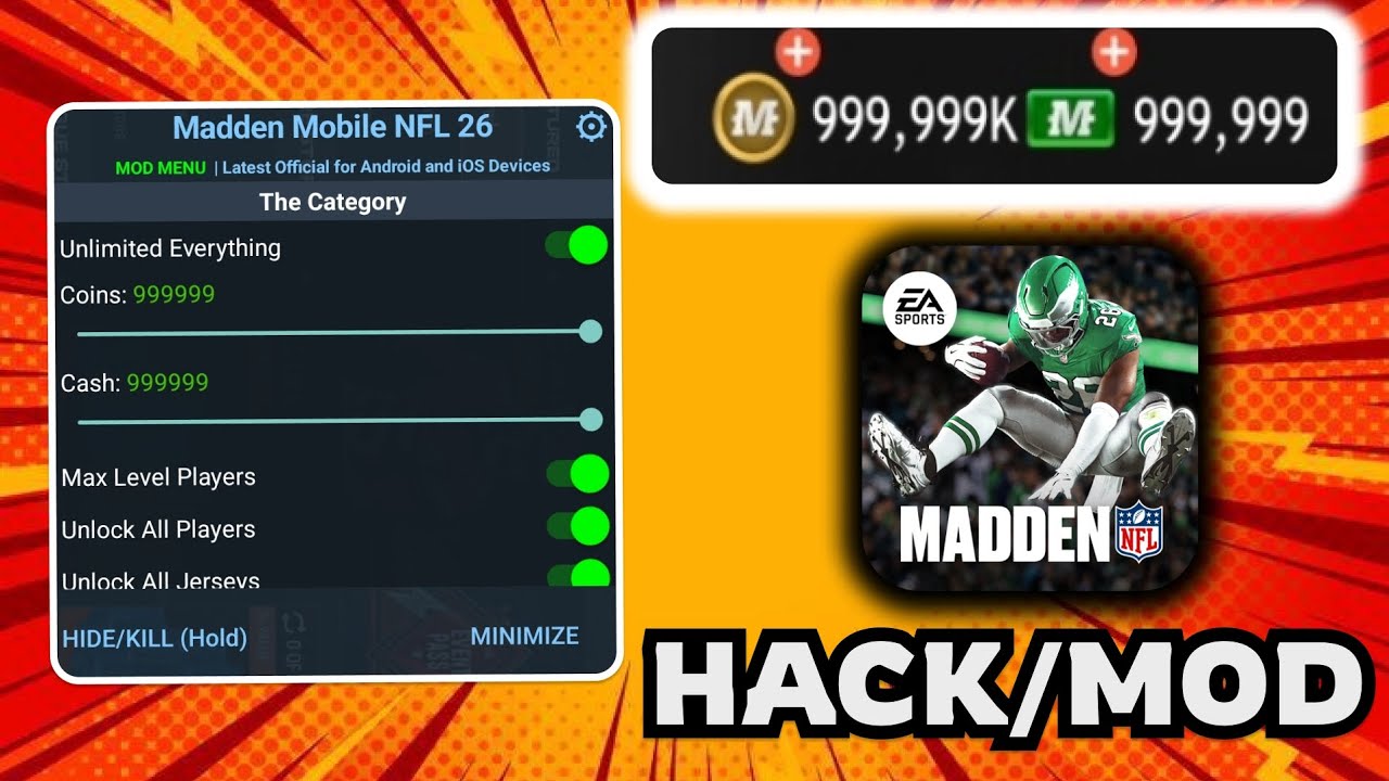 Madden NFL 26 Mobile MOD APK (2025) Unlimited Cash &