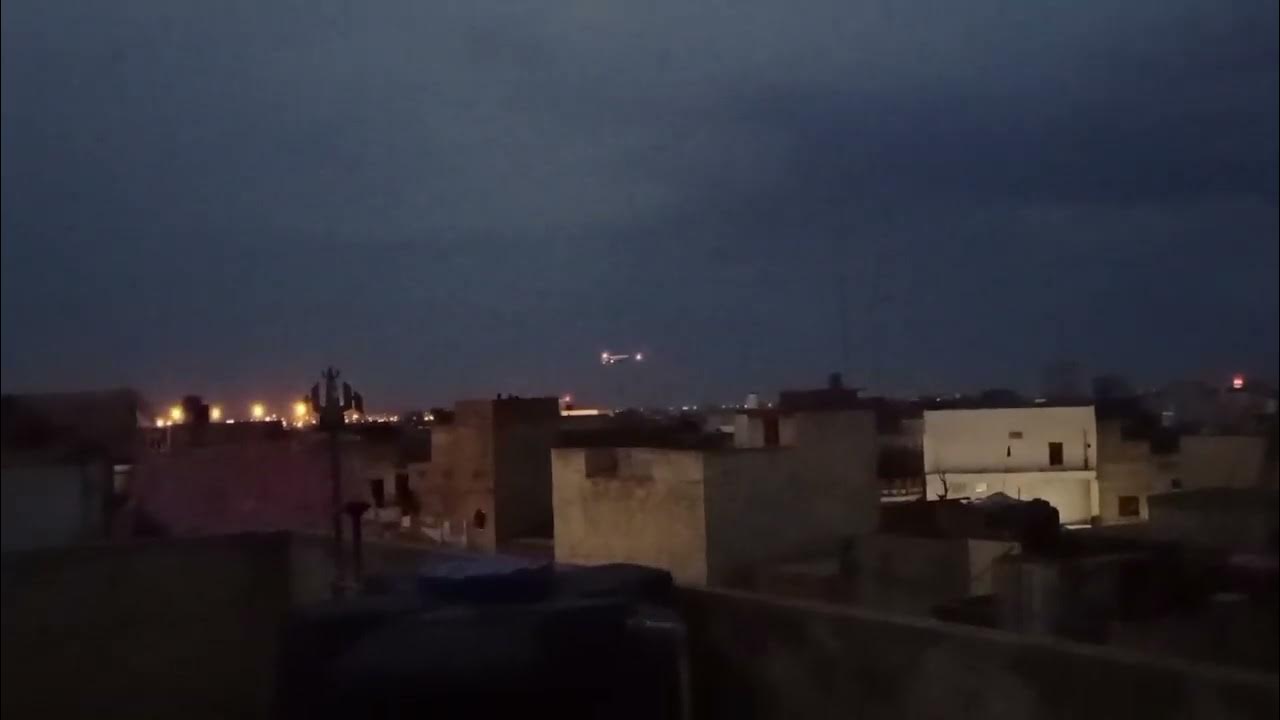 Looks like Lighting on plane today in Lahore Serene air 10june2023