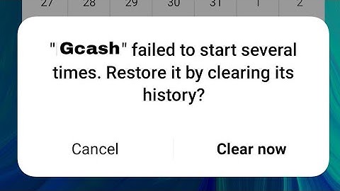 how to fix gcash failed to start several times. restore it by clearing history | gcash not opening
