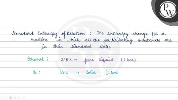 Choose the reaction(s) from the following options, for which the standard enthalpy of reaction i...