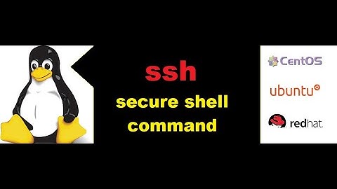 ssh command to connect server in redhat Linux centos ubuntu operating system.