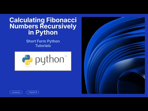 How to Generate Fibonacci Numbers in Python with Recursion (in 72 seconds)