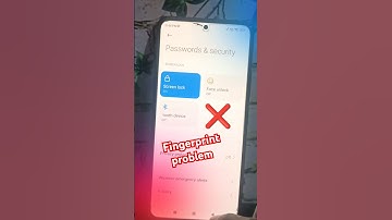 Redmi note 10 pro Fingerprint Not showing