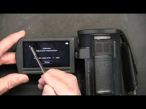 Tutorial For Touch Screen or Digitizer Calibration on Sony FDR-AX30/AX33/AXP33/AXP35 Camcorders