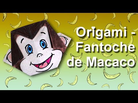 How to make Origami Monkey Puppet.
