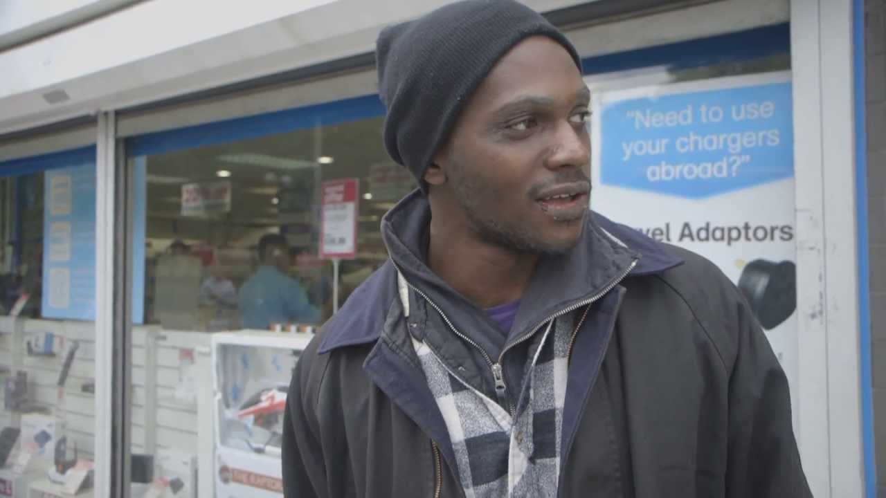 Homeless man tells story