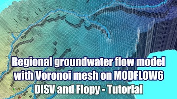Regional groundwater flow modeling with Voronoi mesh on MODFLOW6 DISV and Flopy - Tutorial