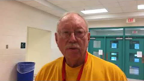 Red Cross shelter manager Dr. Dick Sutton